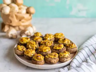 Stuffed Mushrooms With Cream Cheese & Sausage